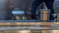 Panda Express guest stunned as employee stands on fryer while cleaning